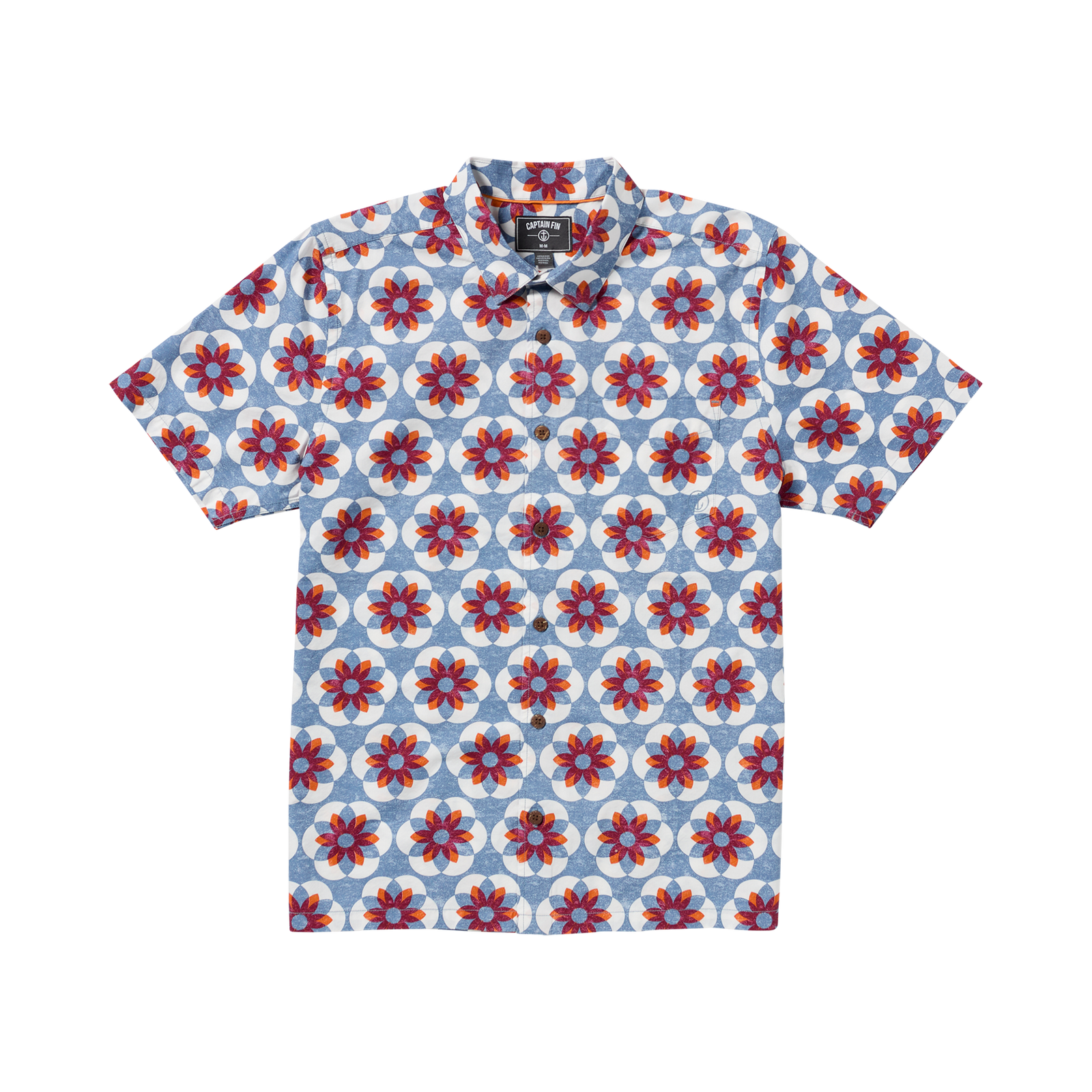 Captains Print Pack Short Sleeve Shirt - Coronet Blue - Captain Fin Co.