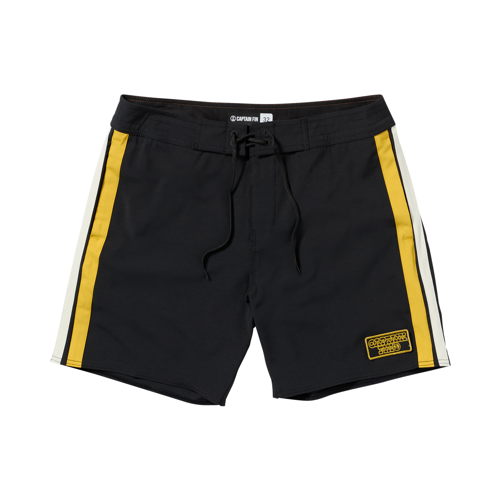 Race Tracker 17" Boardshort - Black - Captain Fin Co.