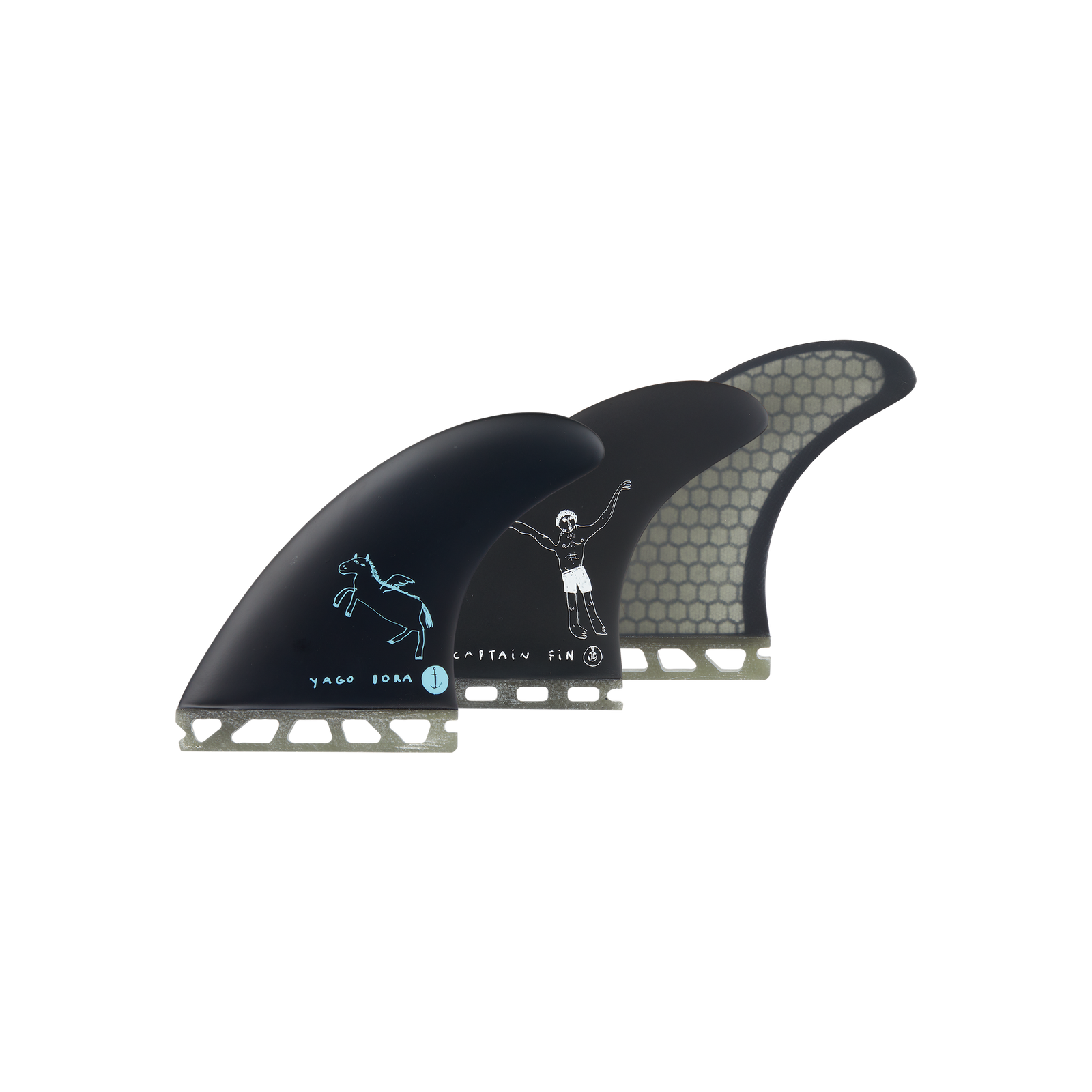 Yago Dora Single Tab - BLACK - Captain Fin Co.