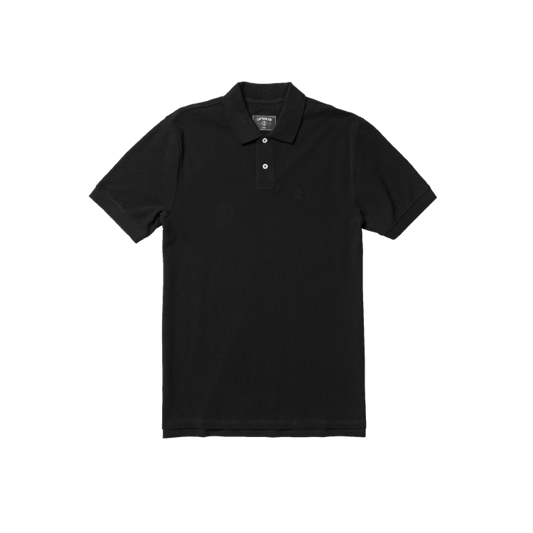 Bushy Woods Polo - BLACK - Captain Fin Co.