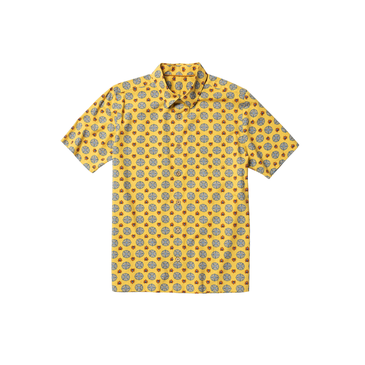 Paisley Pusher Shirt - Mineral Yellow - Captain Fin Co.