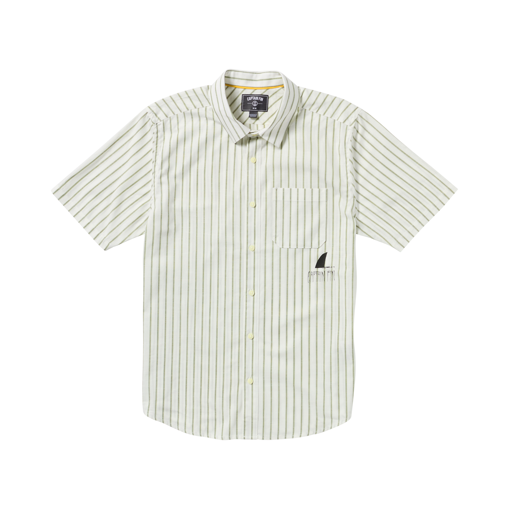 Shark Fin Short Sleeve Shirt - Light Army - Captain Fin Co.