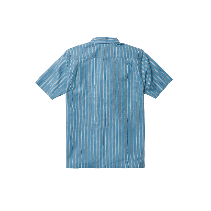 Bait Barge Short Sleeve Shirt - Coastal Blue – Captain Fin Co.