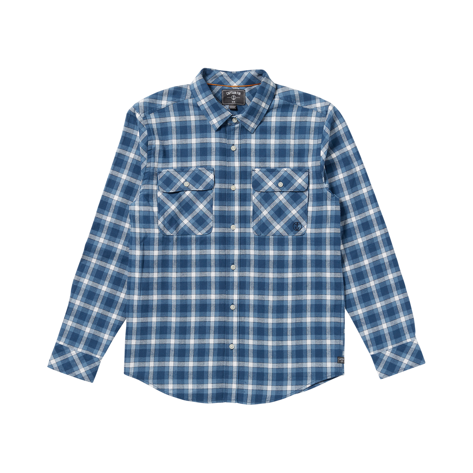 Night Raid Long Sleeve Flannel Shirt - Coronet Blue - Captain Fin Co.