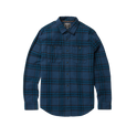 Fire Pit Long Sleeve Flannel Shirt - Dark Navy