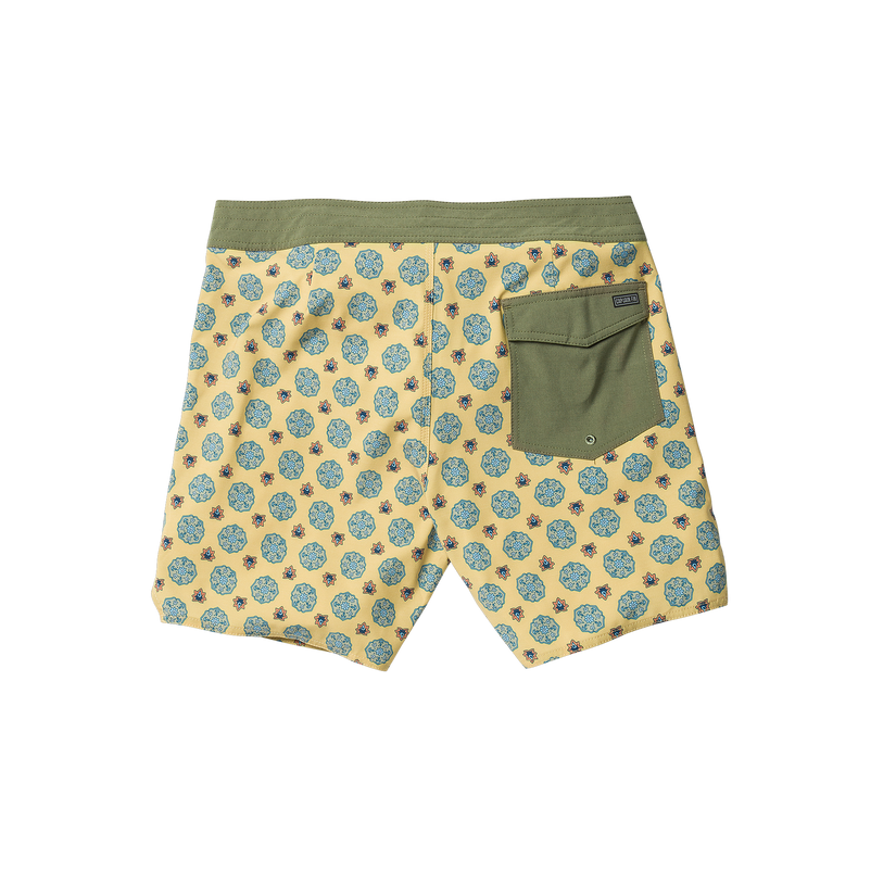 Voyager Paisley Boardshort - Mineral Yellow - Captain Fin Co.