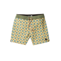 Voyager Paisley Boardshort - Mineral Yellow