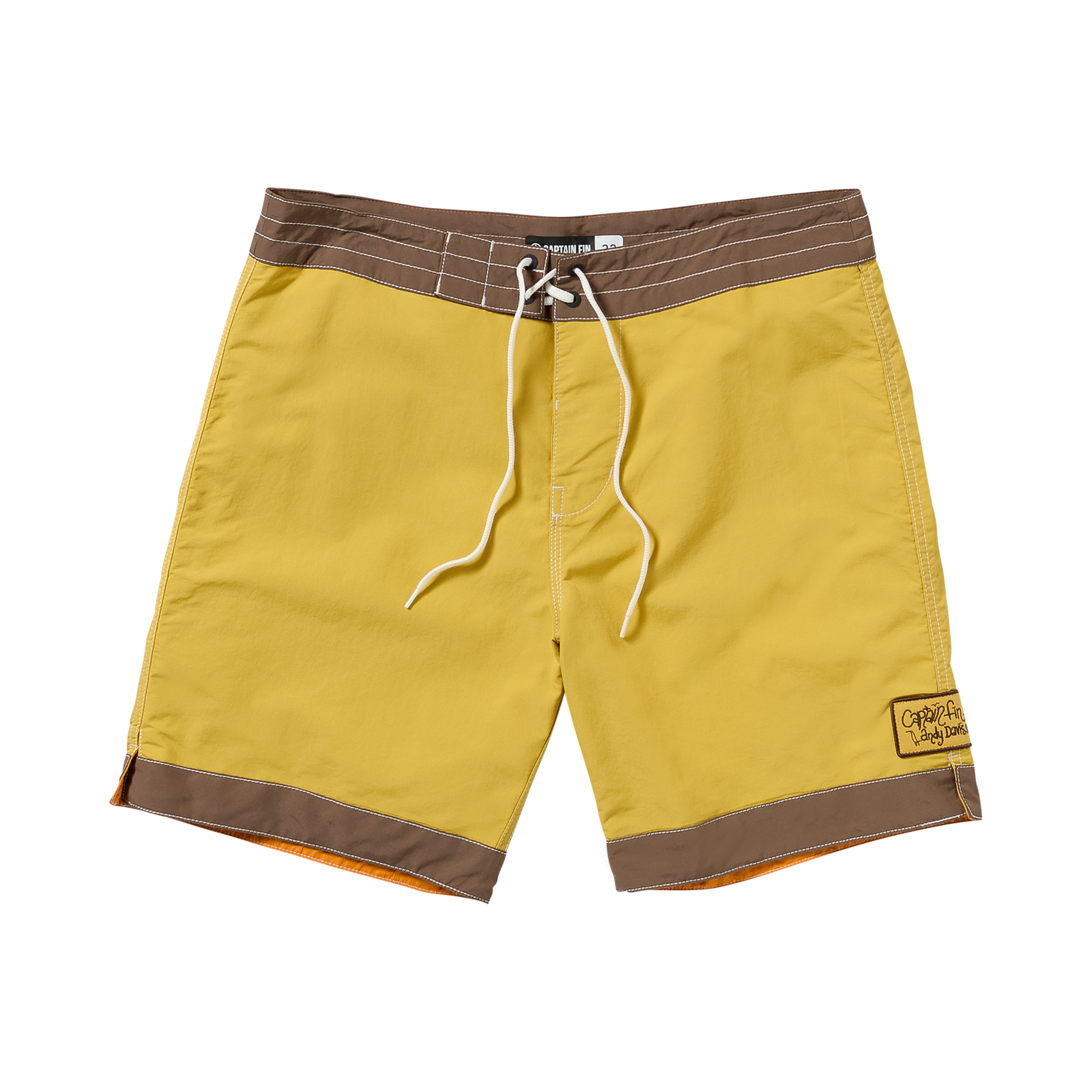 Ads Free Gram 18" Boardshort - Mineral Yellow - Captain Fin Co.