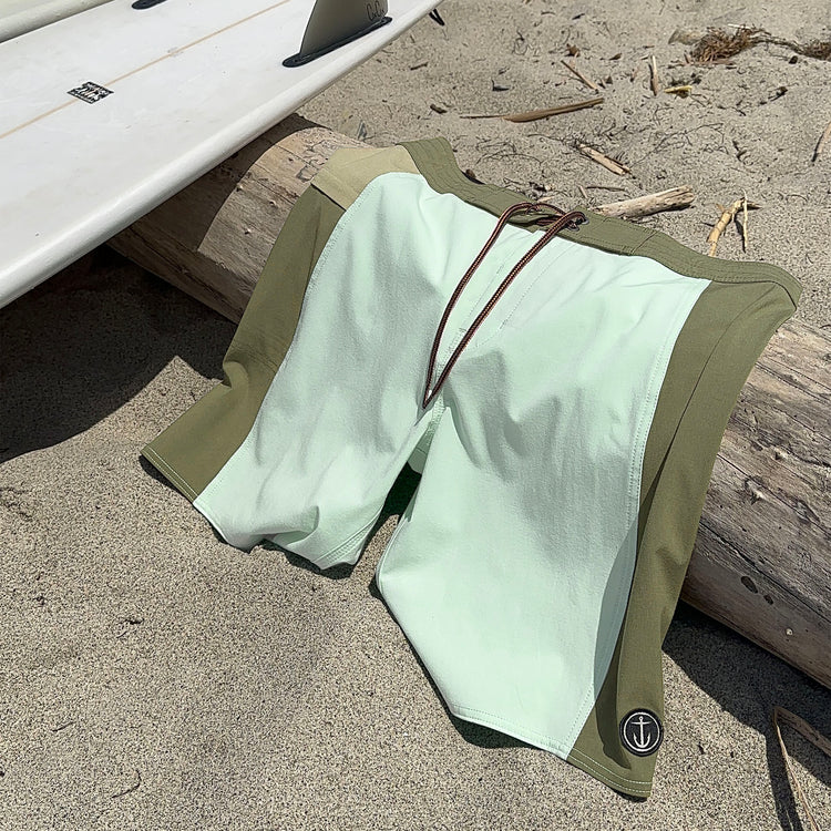 Keyhole Solid Boardshort - Sea Glass - Captain Fin Co.
