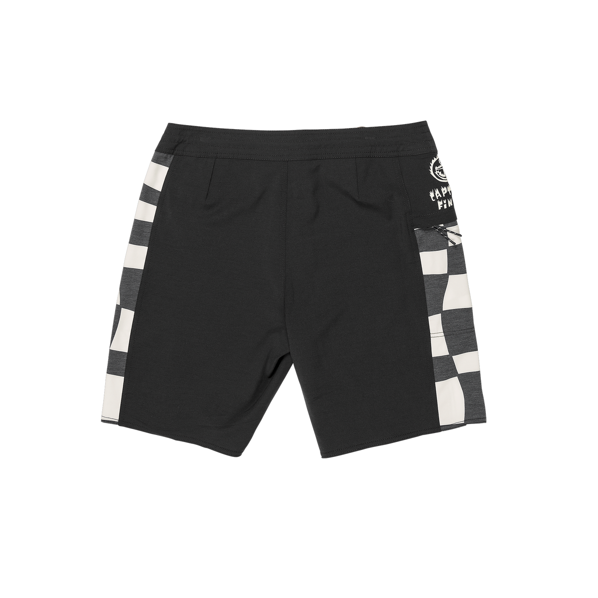 Keyhole Fire Check Boardshort - Blk - Captain Fin Co.