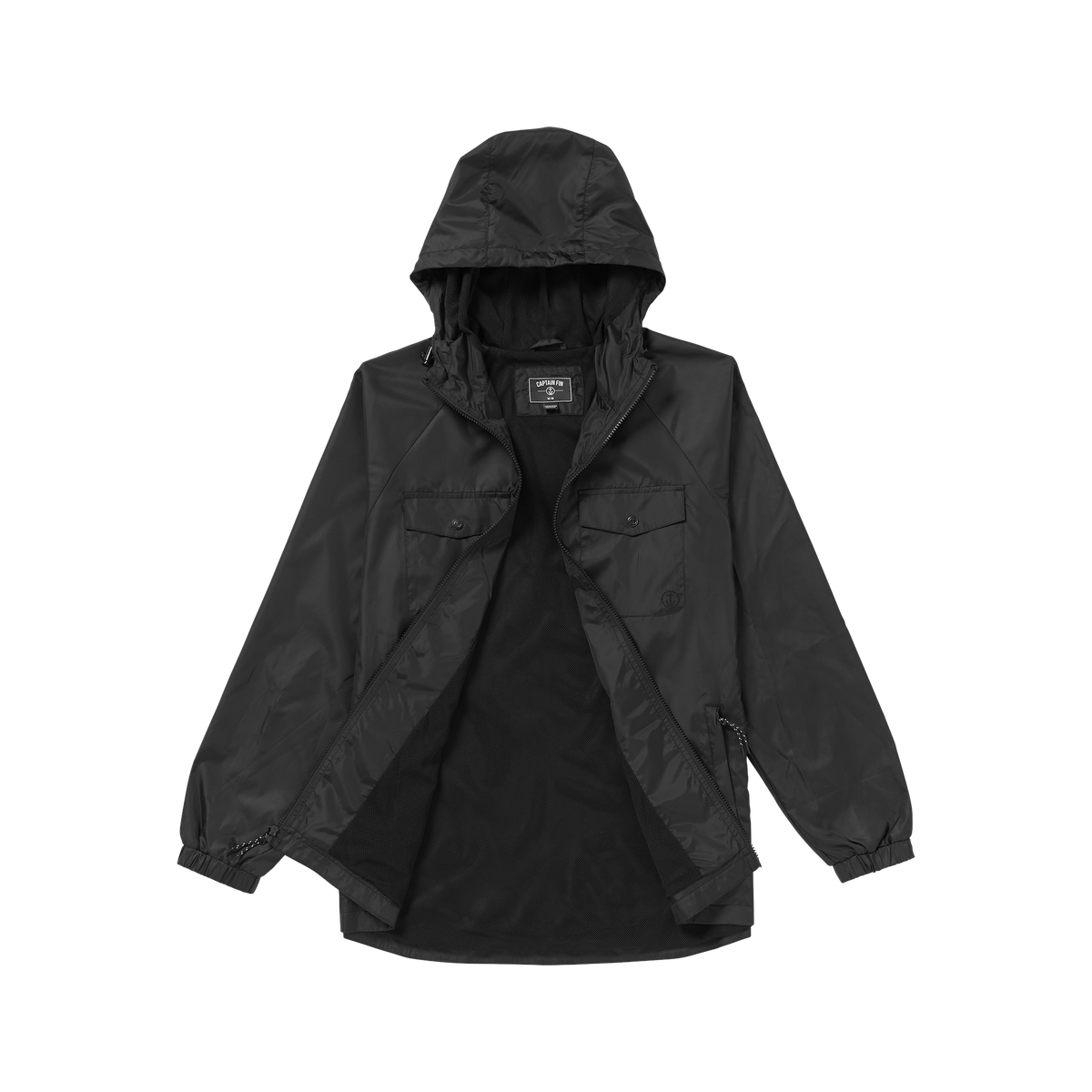 Sideshore Windbreaker - Black - Captain Fin Co.