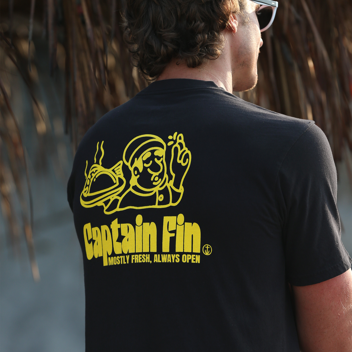Mostly Fresh Short Sleeve Tee - Black - Captain Fin Co.