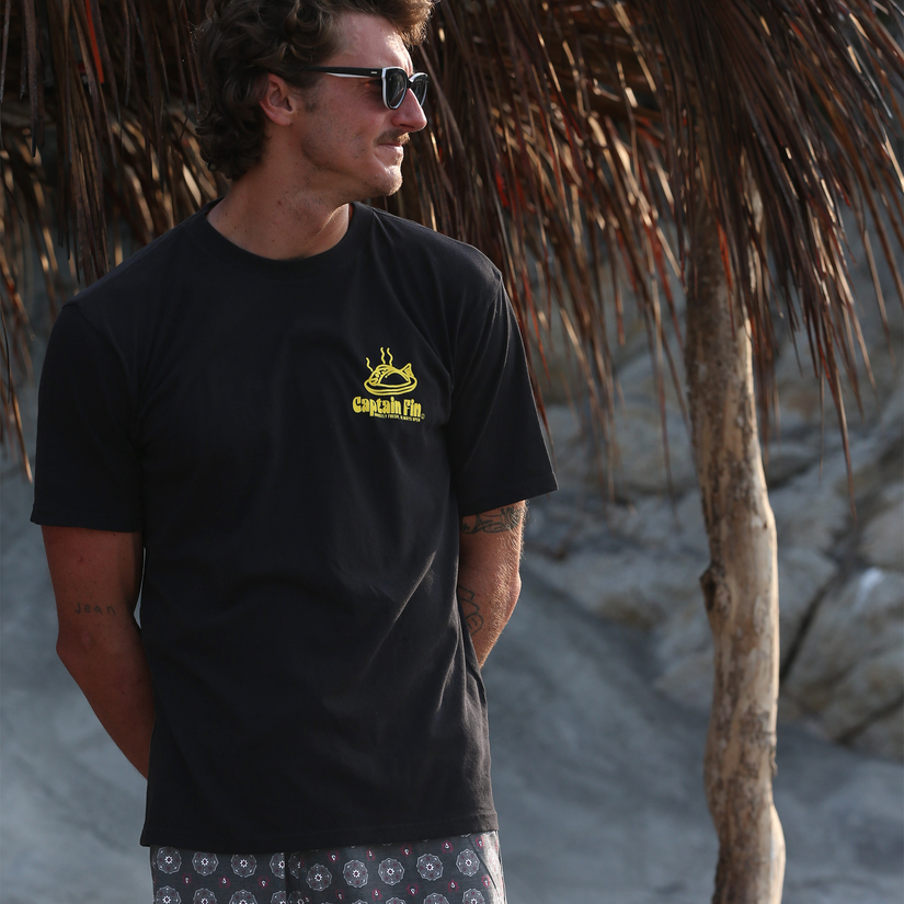 Mostly Fresh Short Sleeve Tee - Black - Captain Fin Co.