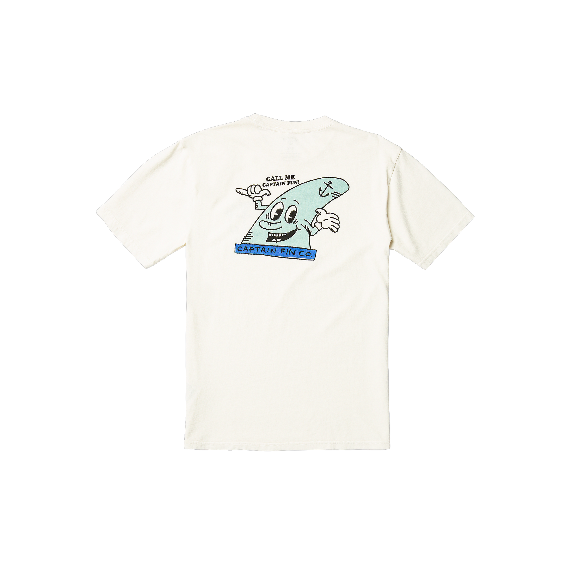 Captain Fun Short Sleeve Tee - Vintage White - Captain Fin Co.