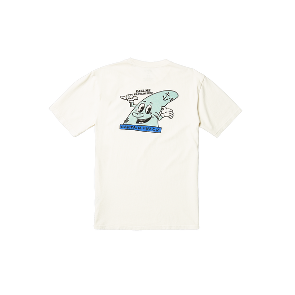 Captain Fun Short Sleeve Tee - Vintage White - Captain Fin