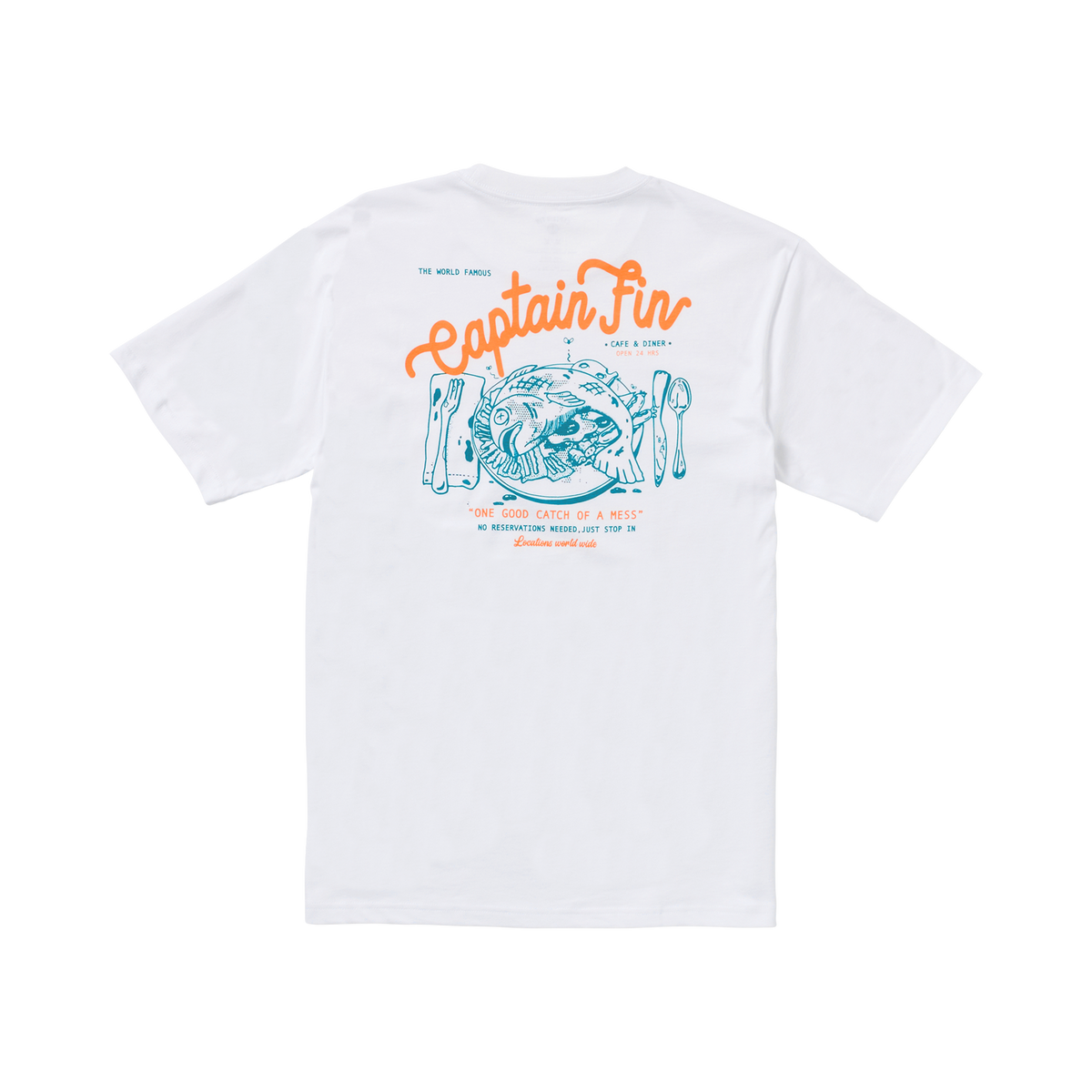 One Good Catch Short Sleeve Tee - White - Captain Fin Co.