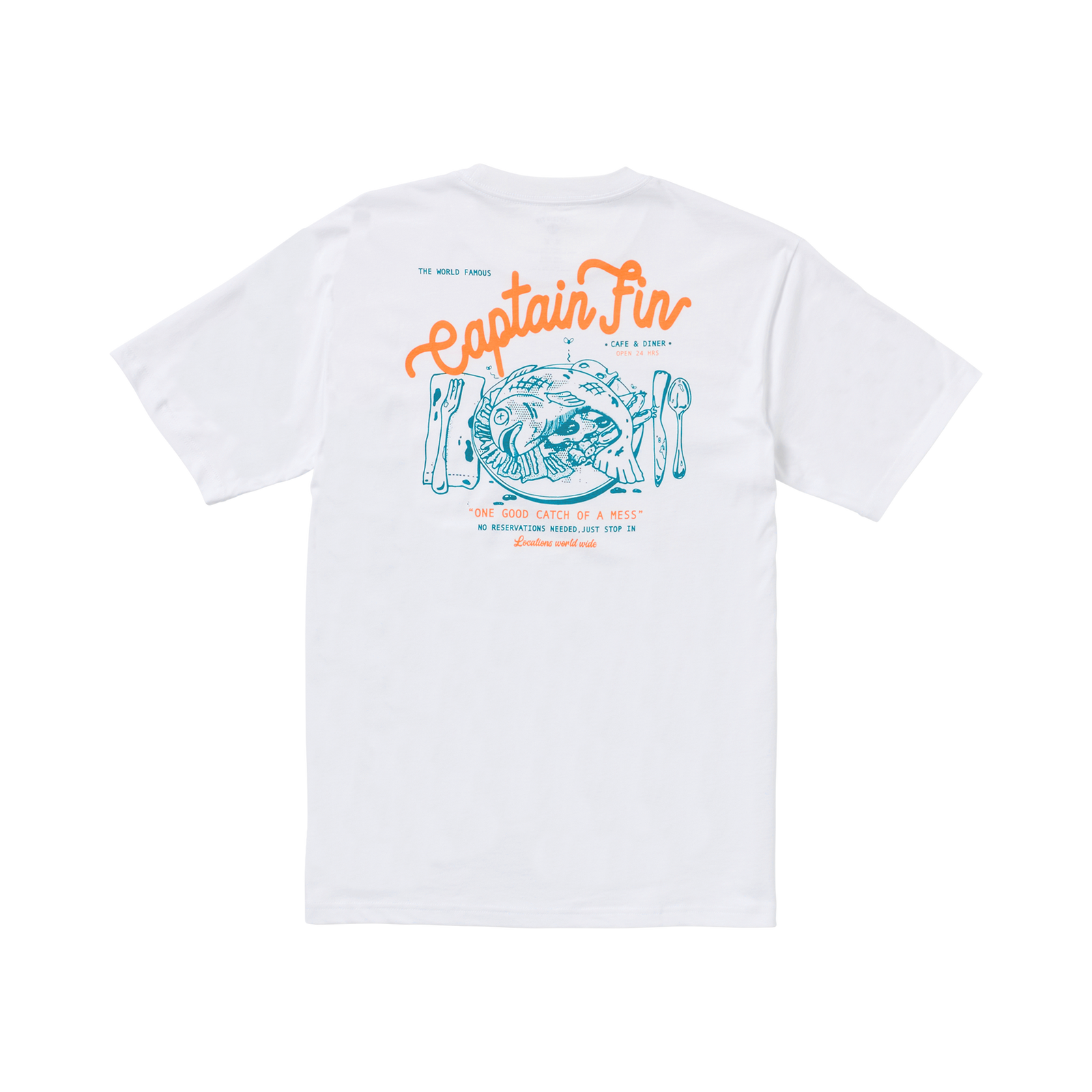 One Good Catch Short Sleeve Tee - White - Captain Fin Co.