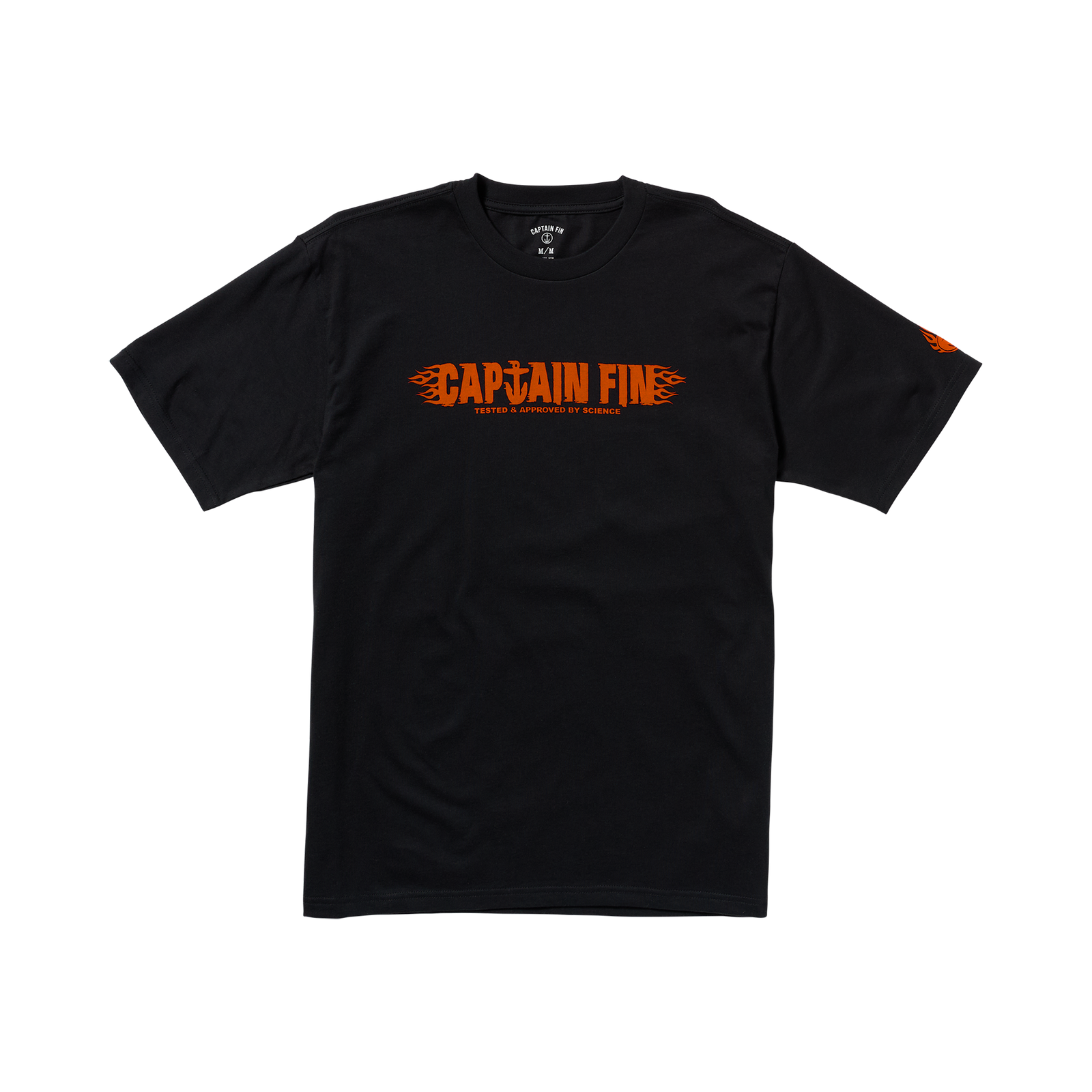 Fin Flame Short Sleeve Tee - Black - Captain Fin Co.