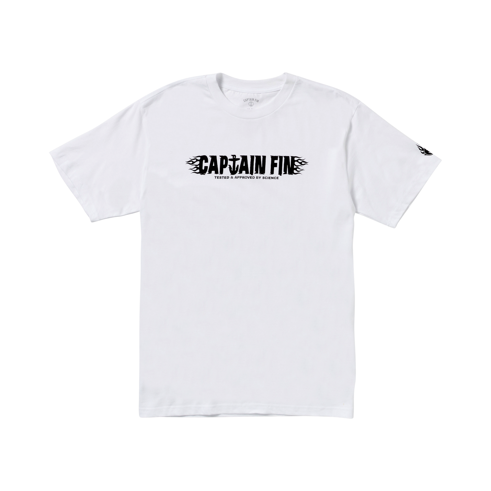 Fin Flame Short Sleeve Tee - White - Captain Fin Co.