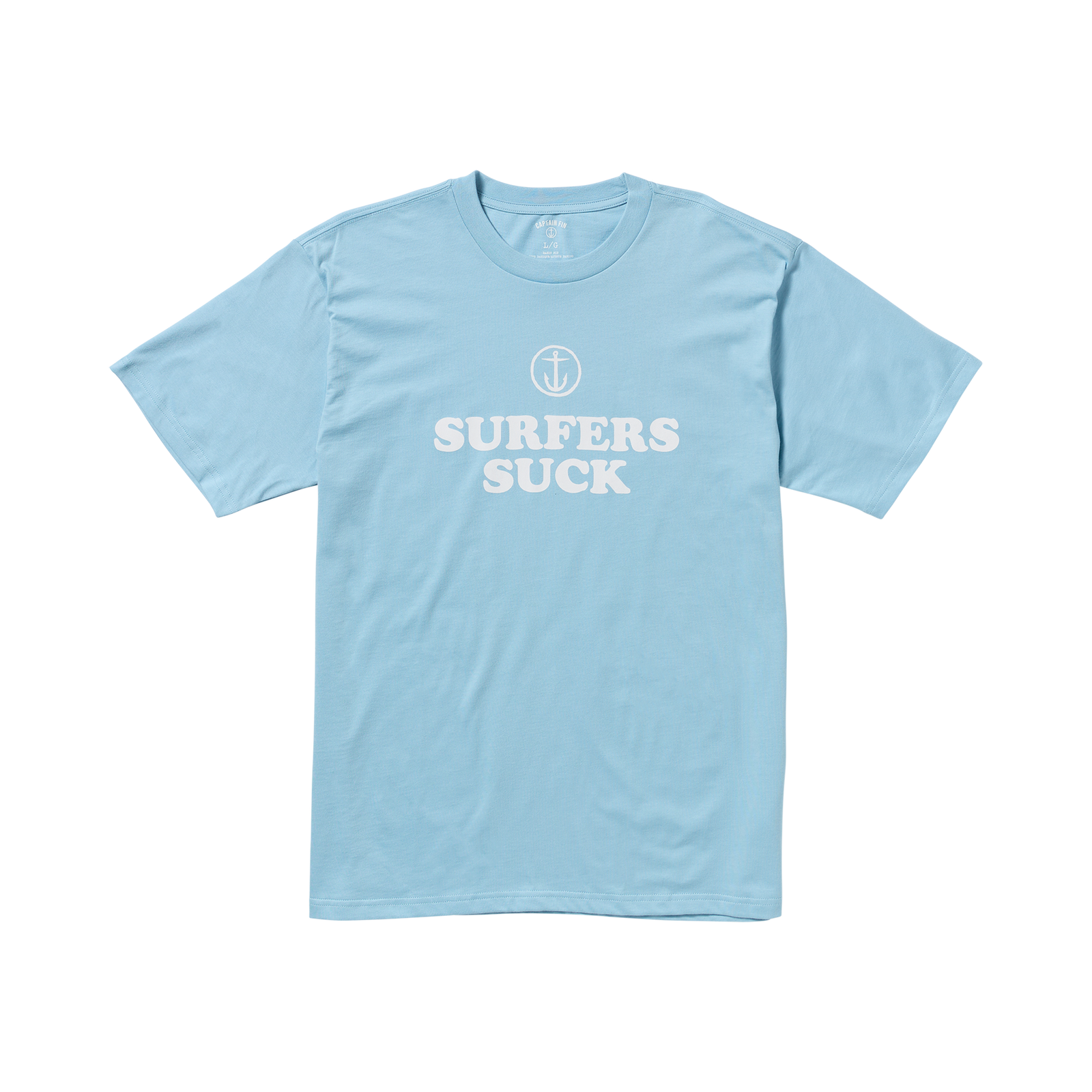 Surfers Short Sleeve Tee - Coastal Blue - Captain Fin Co.