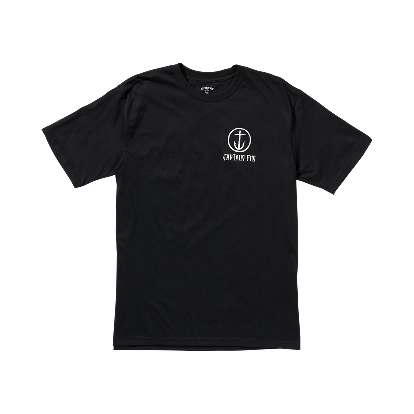 Core Captain Short Sleeve Tee - Black - Captain Fin Co.
