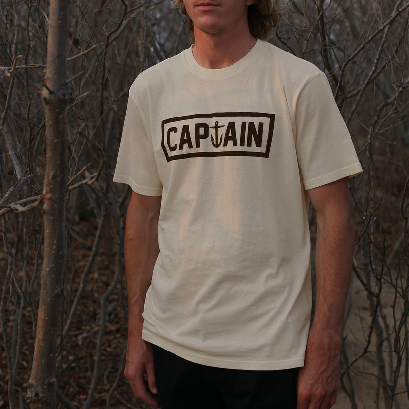 Naval Short Sleeve Tee - Cream - Captain Fin Co.