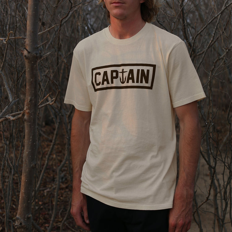 Naval Short Sleeve Tee - Cream - Captain Fin Co.