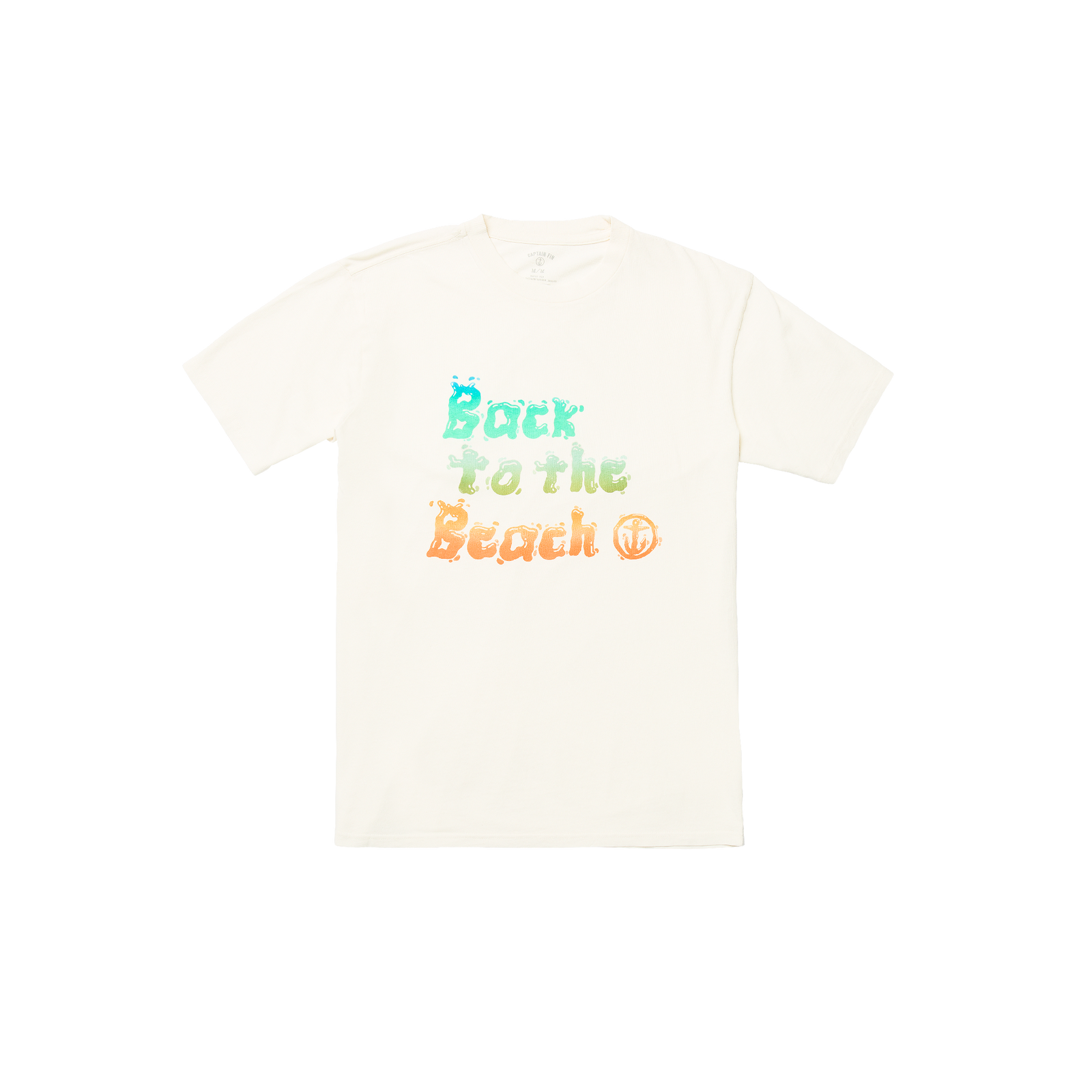 Back To The Beach Short Sleeve Tee - Vintage White - Captain Fin