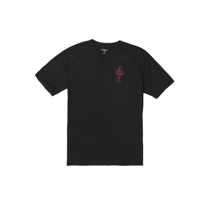 Cap Fish House Short Sleeve Tee - Blk - Captain Fin Co.