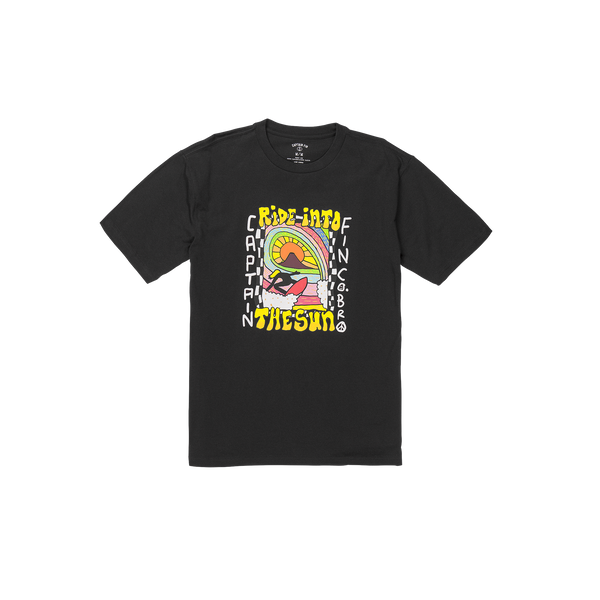 Ozzy Wrong Sunrider Short Sleeve Tee - Blk - Captain Fin