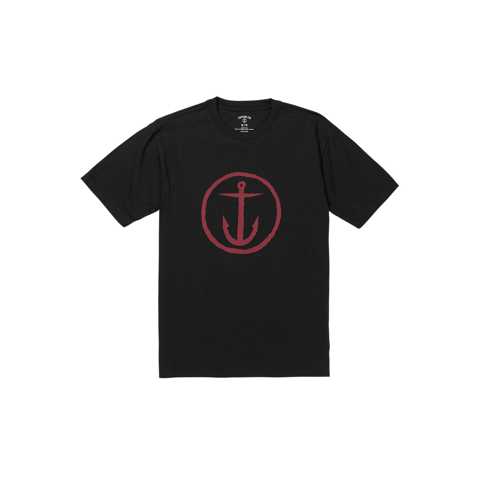 Anchor Logo Short Sleeve Tee - Blk - Captain Fin Co.