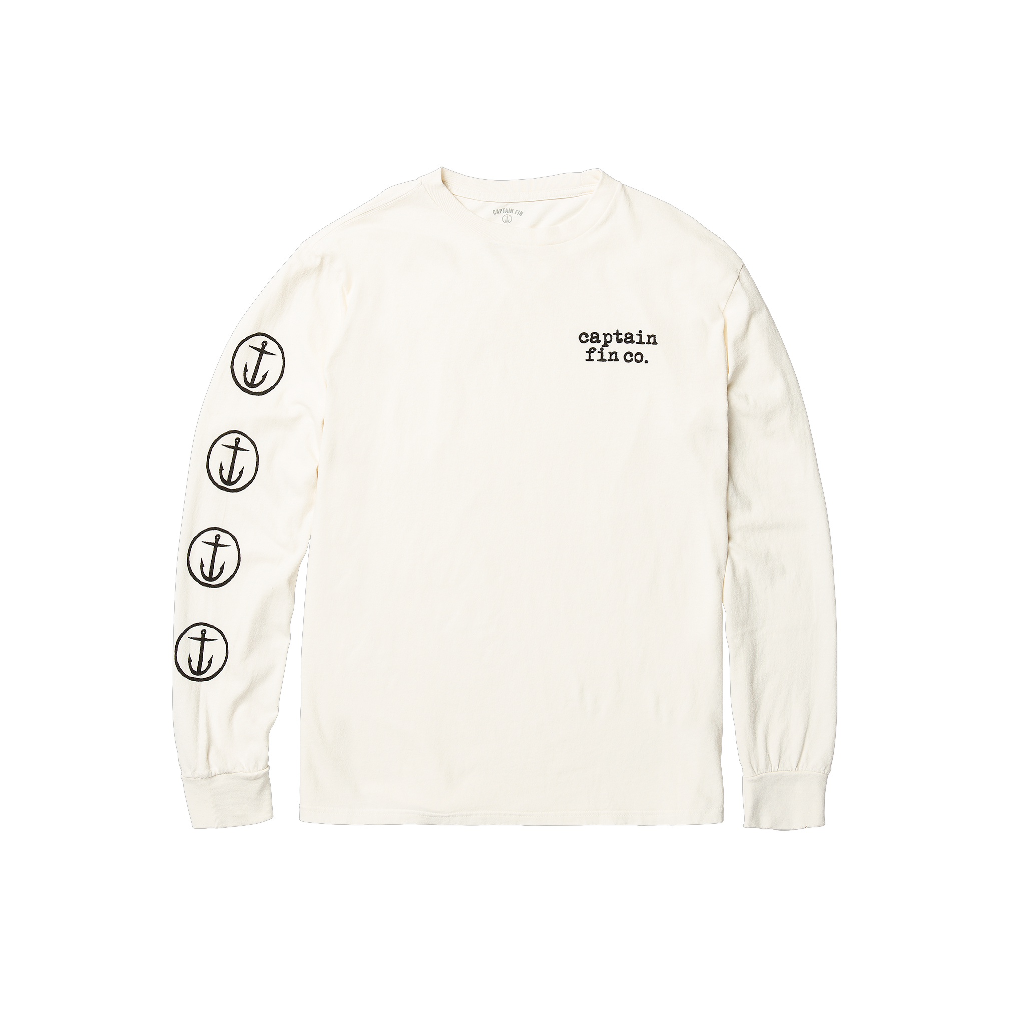 Anchor Long Sleeve Tee - Vintage White - Captain Fin Anchor Long Sleeve Tee - Vintage White - Captain Fin