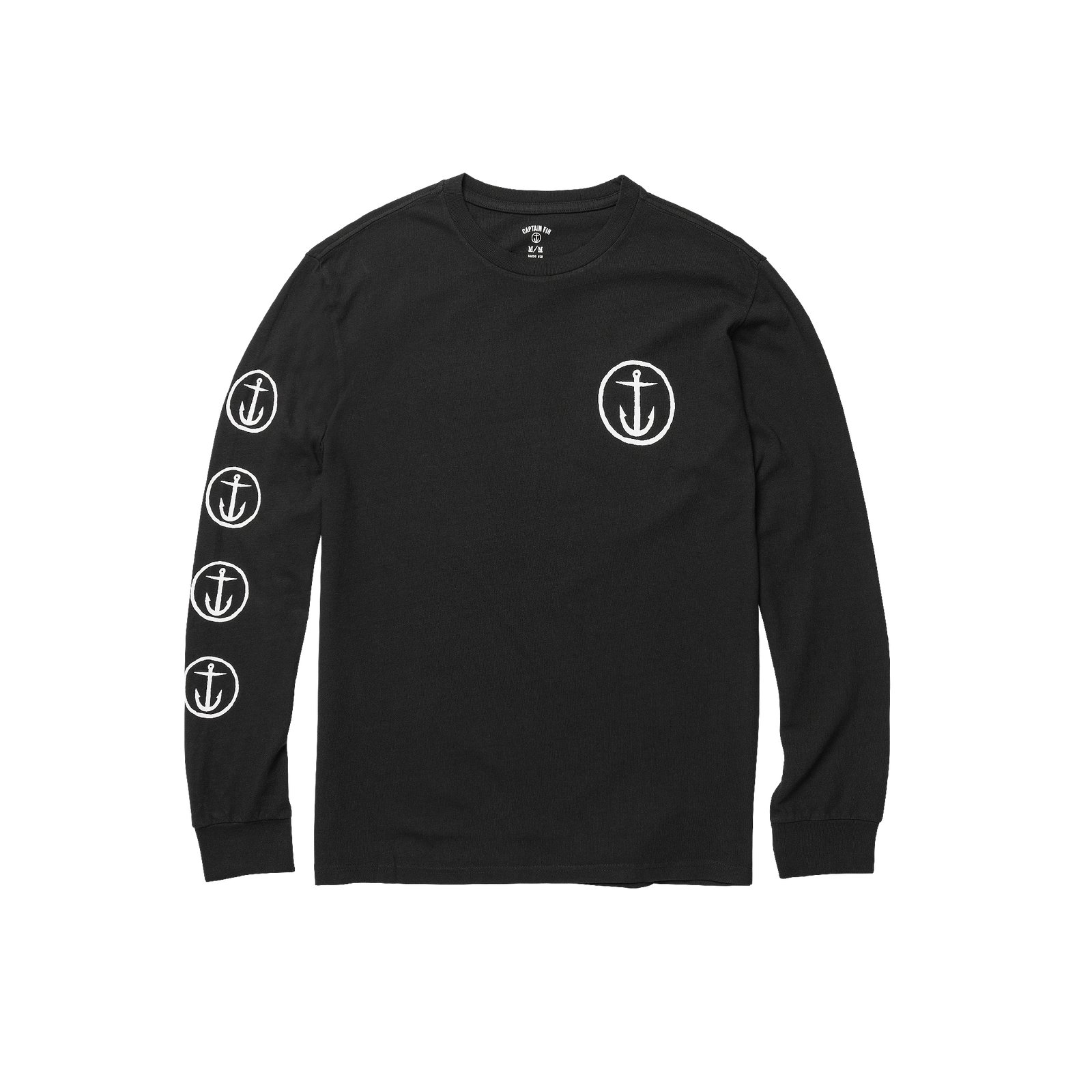 Og Logo Ls - BLACK - Captain Fin Co.
