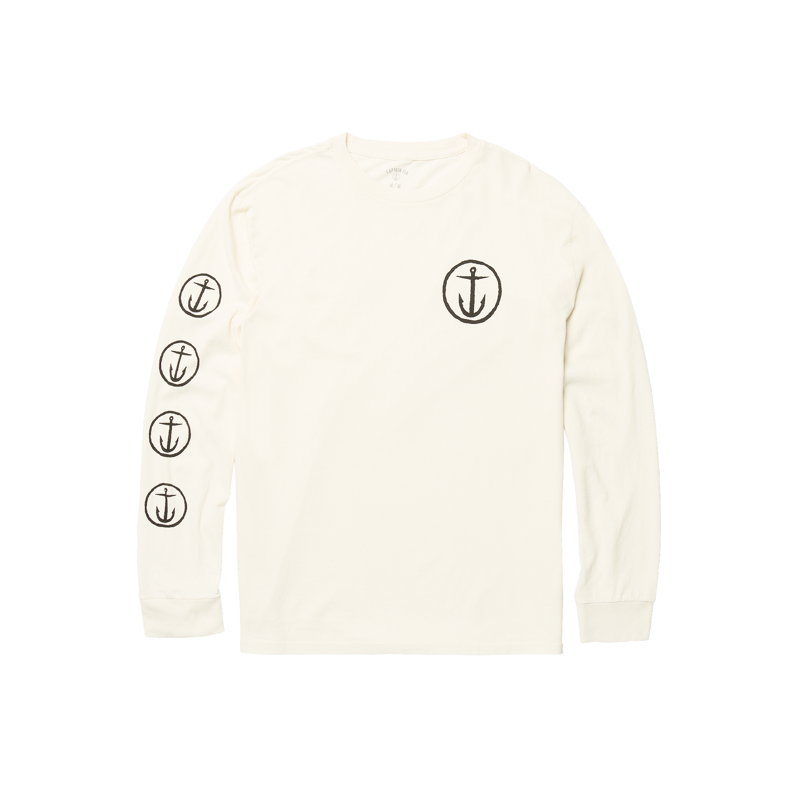 Og Logo Ls - VINTAGE WHITE - Captain Fin Co.