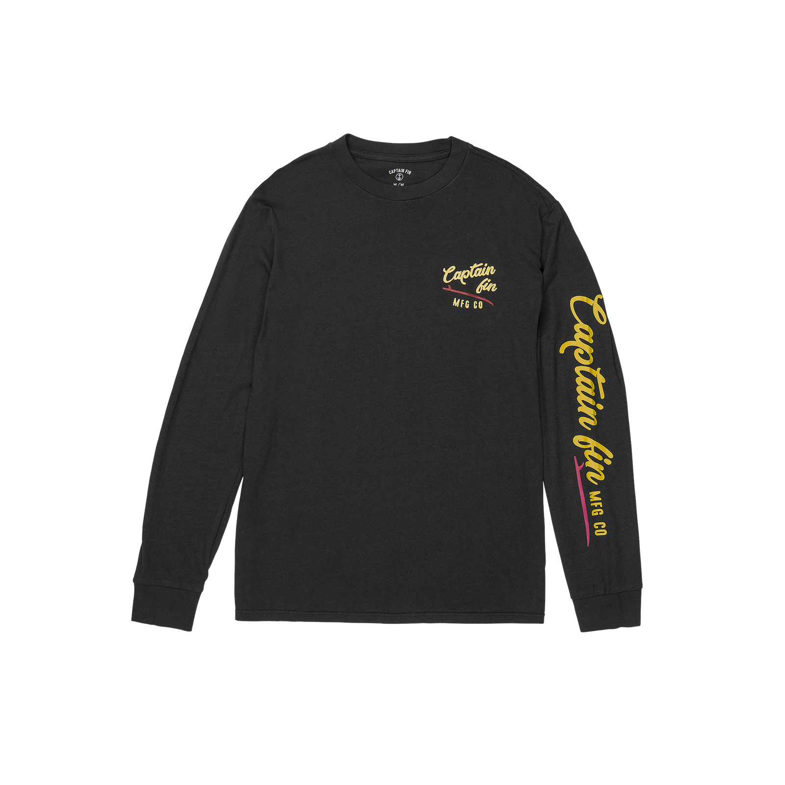 Slick Slide Logo Long Sleeve Tee - Blk - Captain Fin Co.