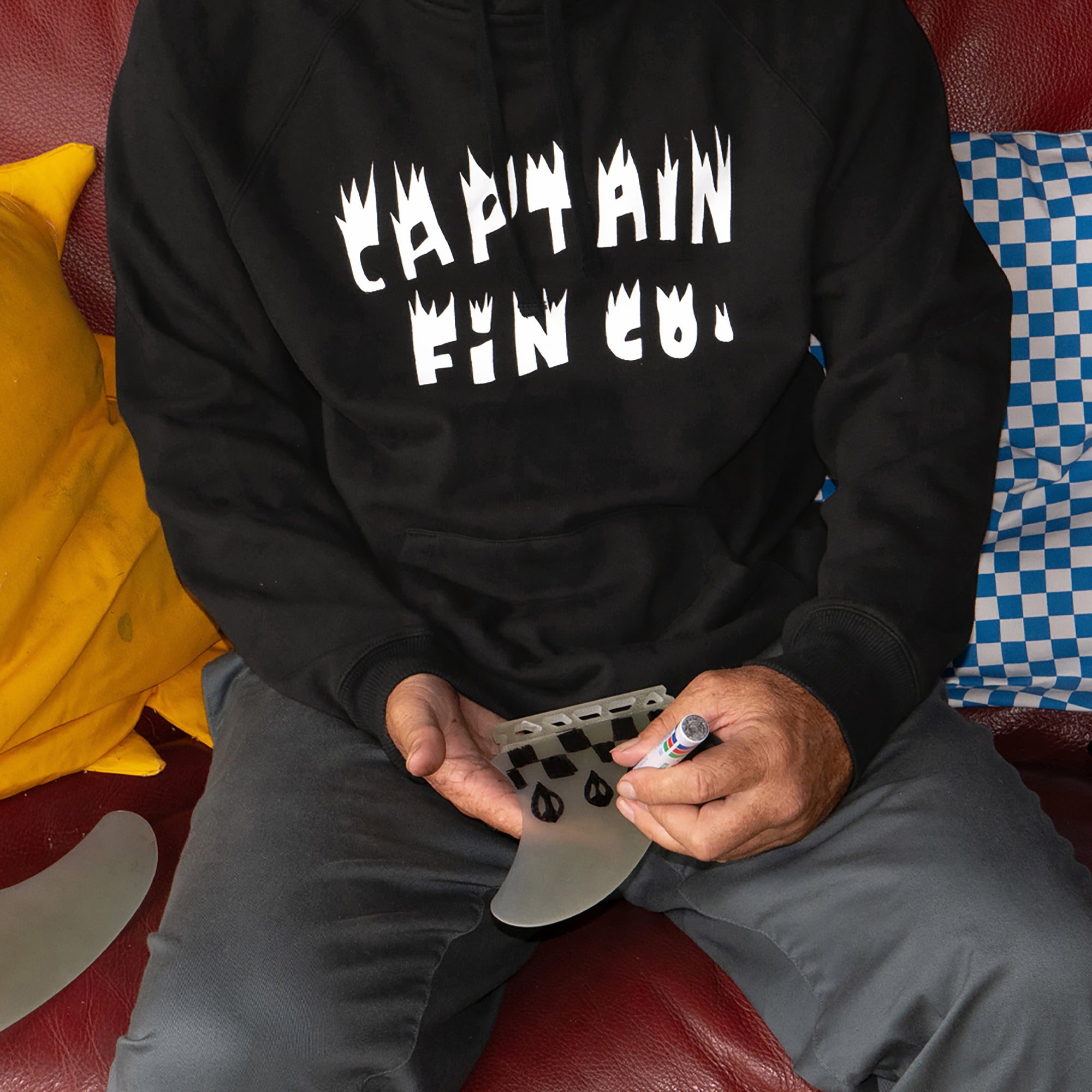 Downward Spiral Pullover Hoodie  - Blk - Captain Fin Co.