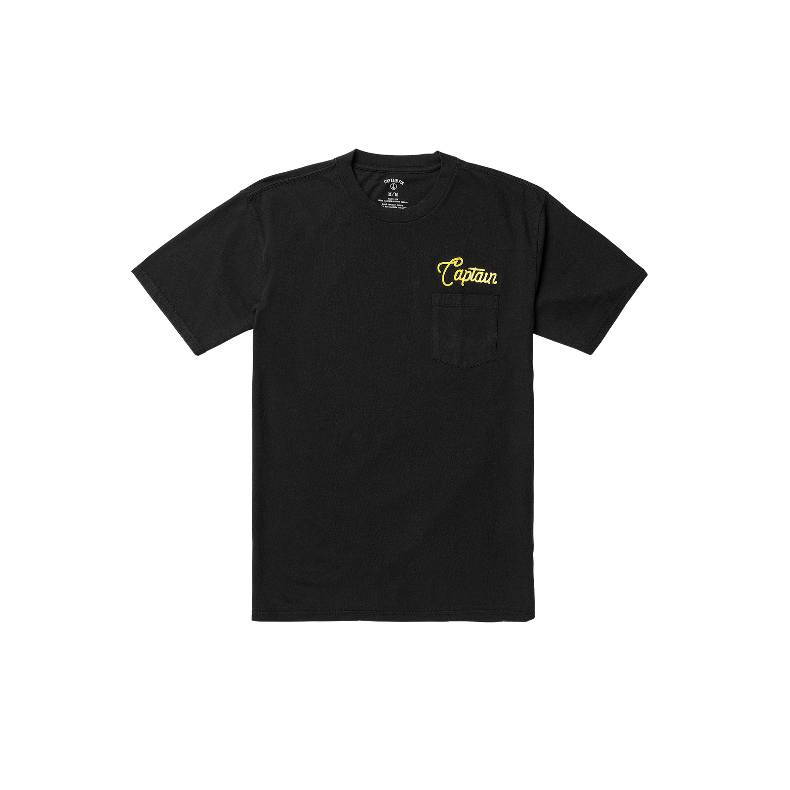 Chain Pocket Short Sleeve Tee - Black - Captain Fin Co.