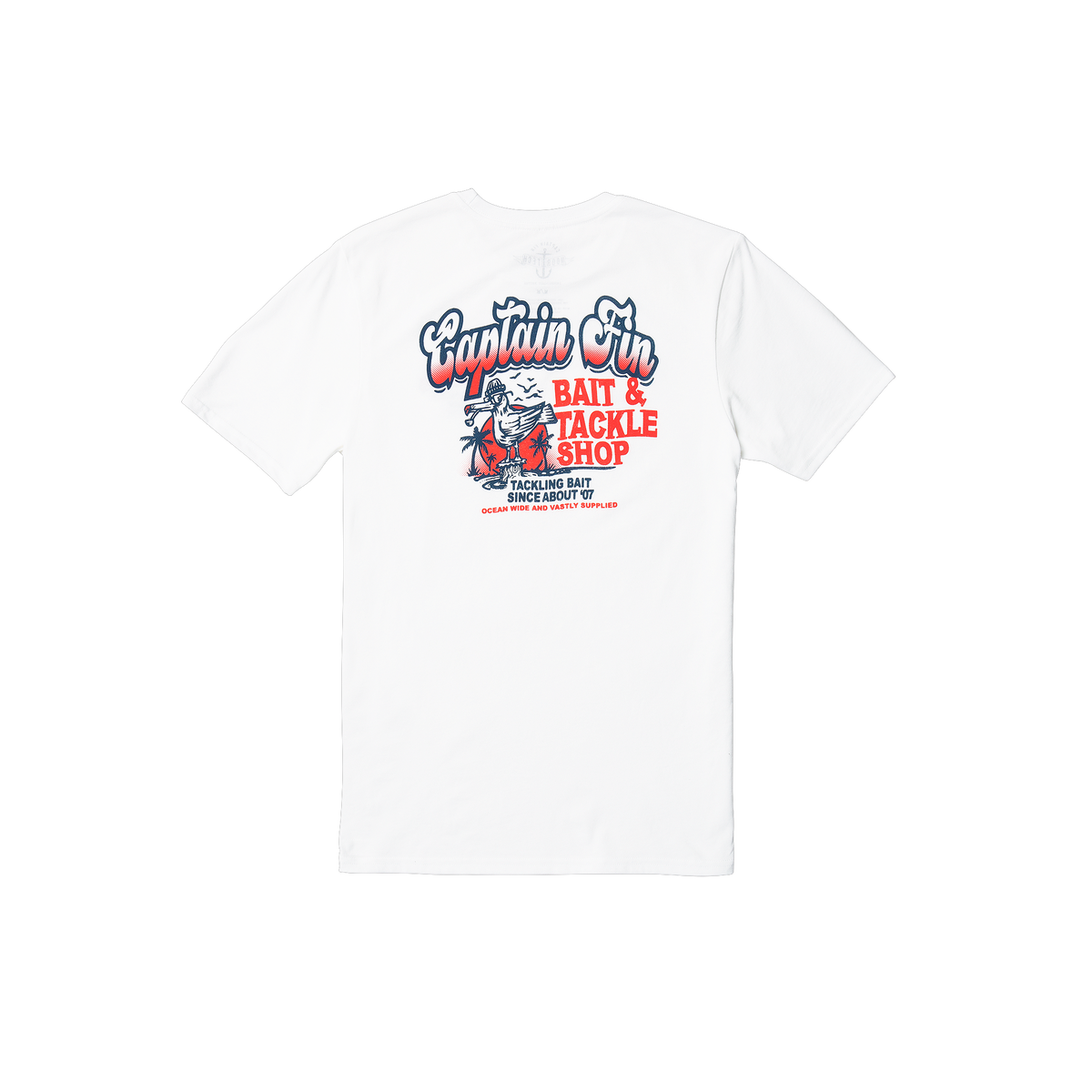 Tacklebird Short Sleeve Tee - White - Captain Fin Co.