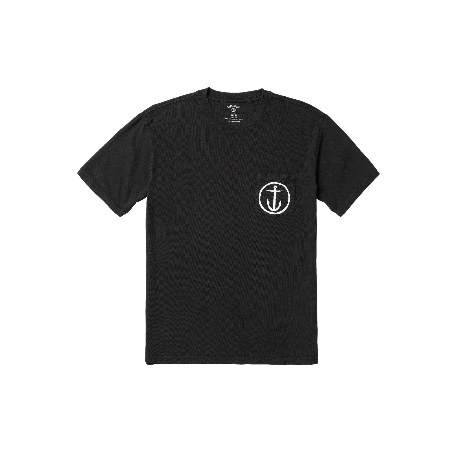 Pocket OG Short Sleeve Tee - Black - Captain Fin Co.