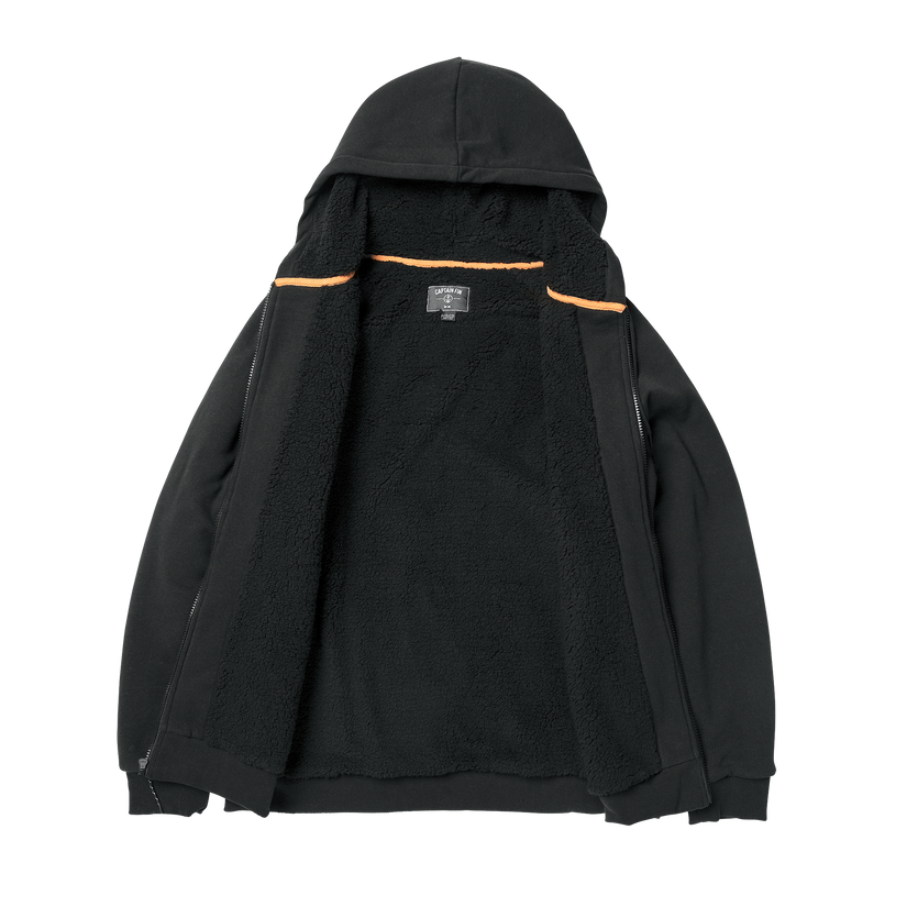 Polar Winds Zip Hoodie Black Captain Fin Co