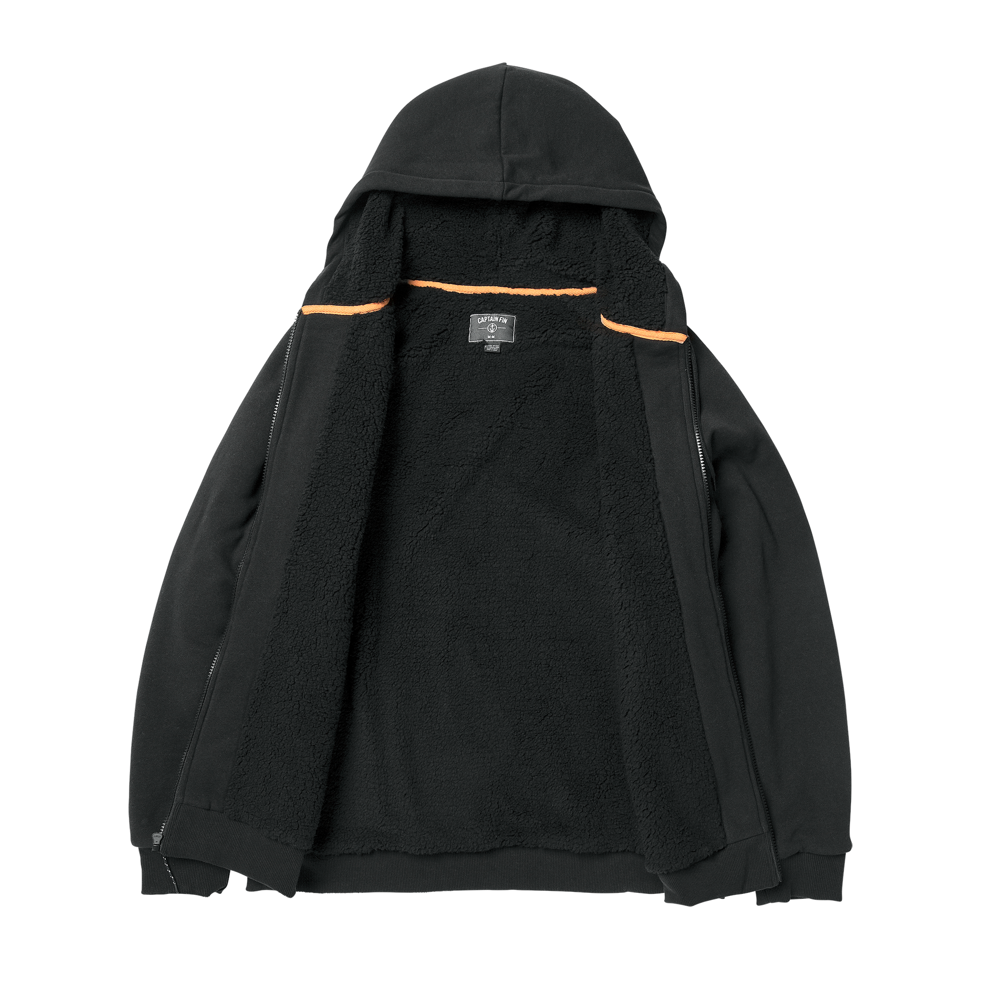 Polar Winds Zip Hoodie - Black - Captain Fin Co.