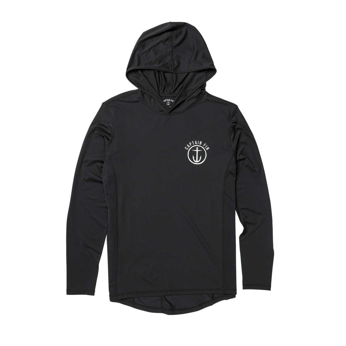 Early Boater Long Sleeve Hooded Surf Shirt - Black - Captain Fin Co.