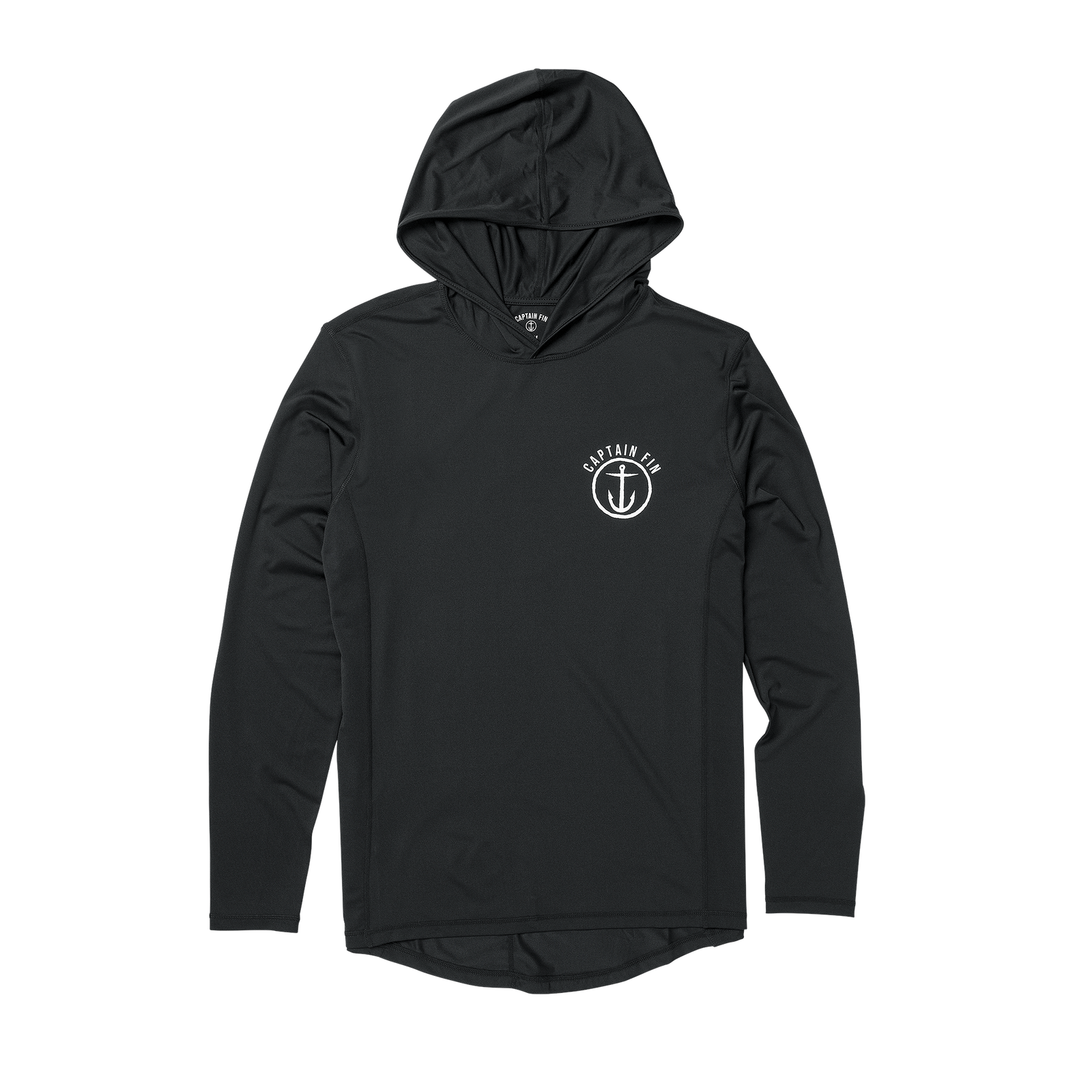 Early Boater Long Sleeve Hooded Surf Shirt - Black - Captain Fin Co.
