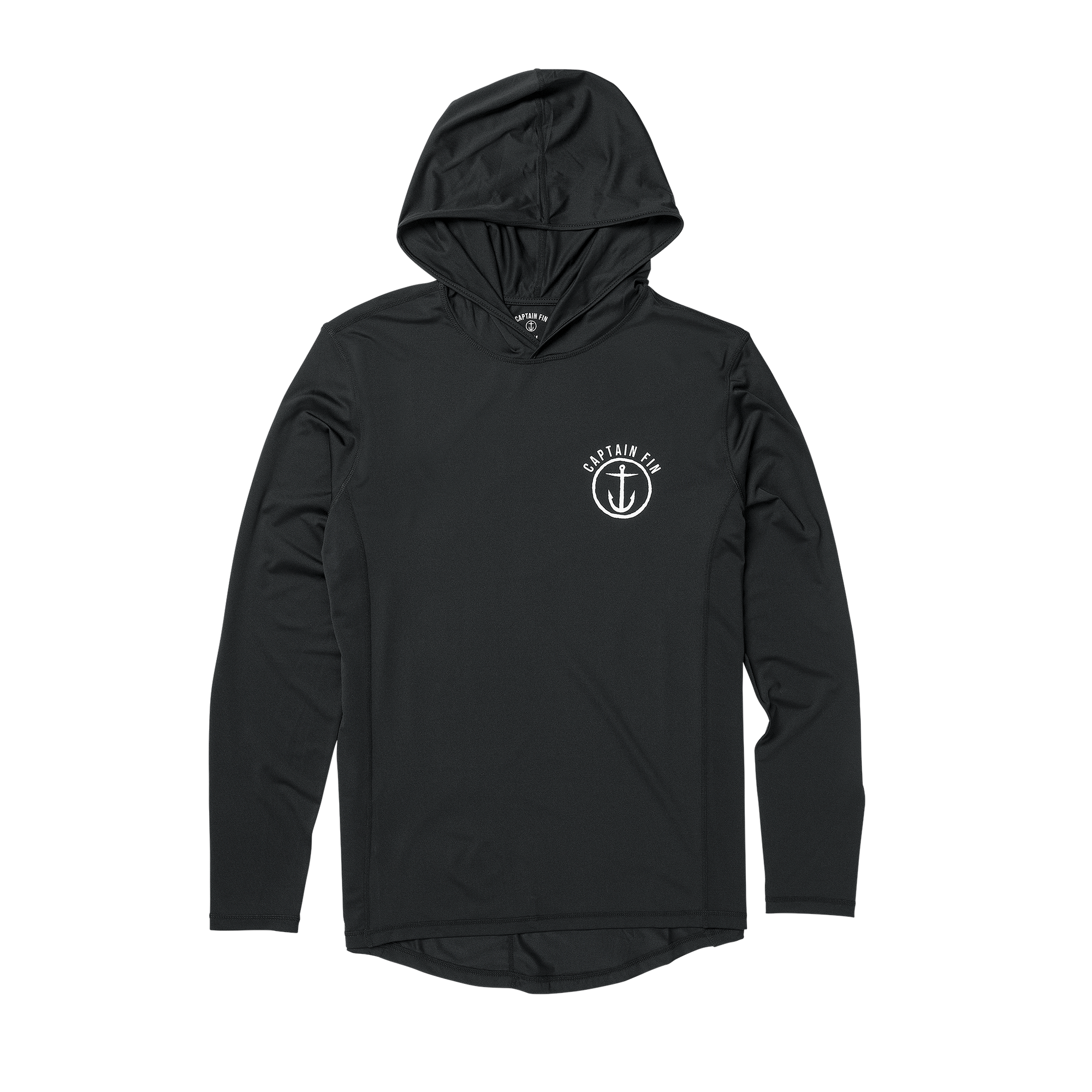 Early Boater Long Sleeve Hooded Surf Shirt - Black - Captain Fin Co.