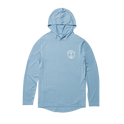 Early Boater Long Sleeve Hooded Surf Shirt - Coastal Blue