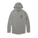 Early Boater Long Sleeve Hooded Surf Shirt - Heather Grey
