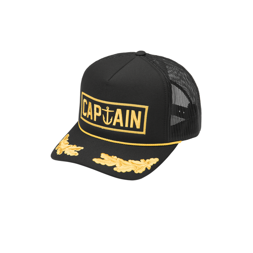 Scrmbled Eggs Hat - Black - Captain Fin Co.