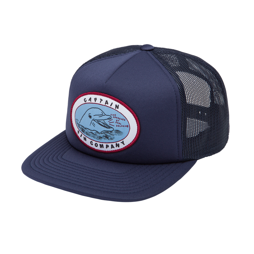 Fin Approved Trucker Hat - Midnight Navy - Captain Fin Co.