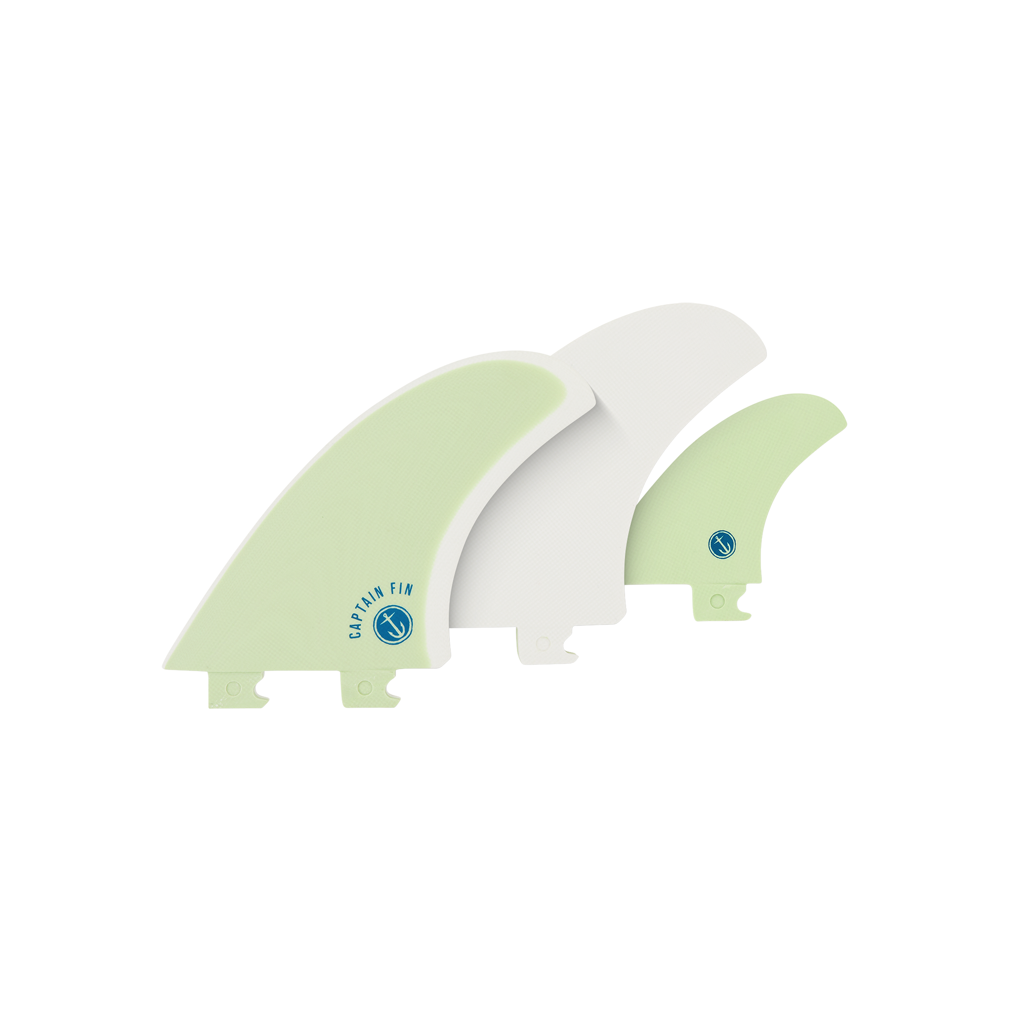 CF Twin + Trailer - Mist Green - Snap In - Captain Fin CF Twin + Trailer - Mist Green - Snap In - Captain Fin