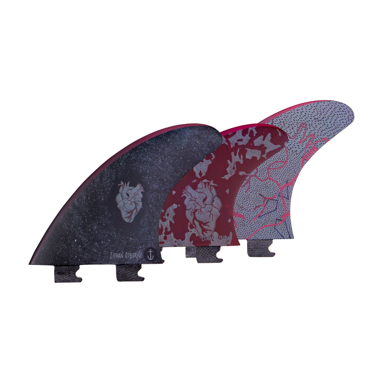 Eithan Osborne Heart - Black - Snap In - Captain Fin Co.